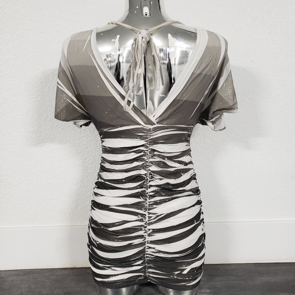 FD | White-Silver-Grey | Dressy Ruched Mini - Picture 2 of 5